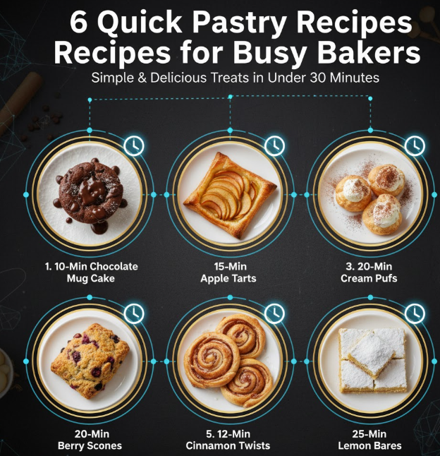 6 Quick Pastry Recipes for Busy Bakers