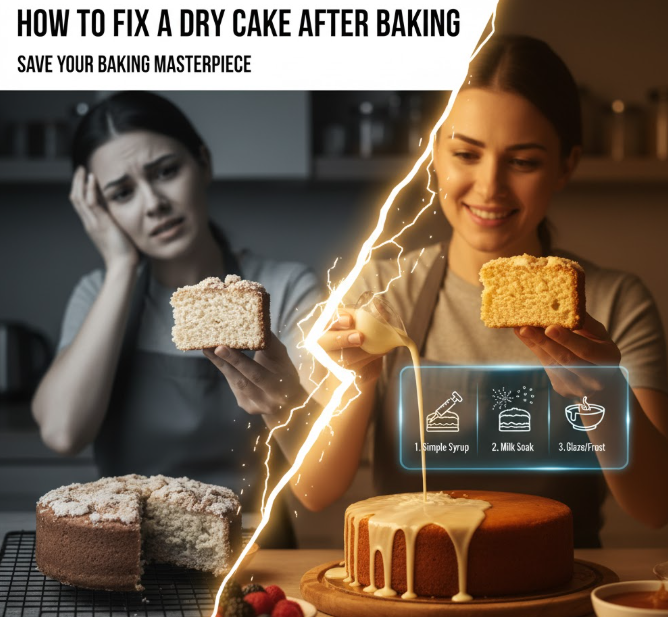 How to Fix a Dry Cake After Baking