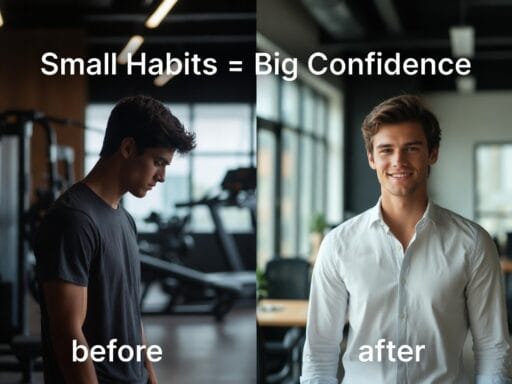 Habits to Build Confidence for Men infographic