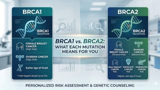 BRCA1 vs BRCA2