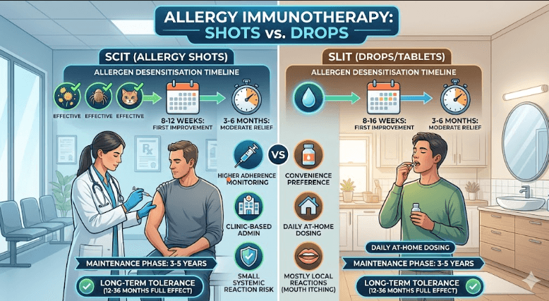 Allergy Shots vs. Sublingual Drops