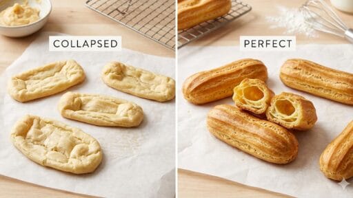 Why Do Éclairs Collapse? Choux Pastry Troubleshooting
