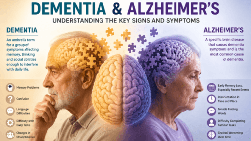 understanding the difference between dementia and Alzheimer's