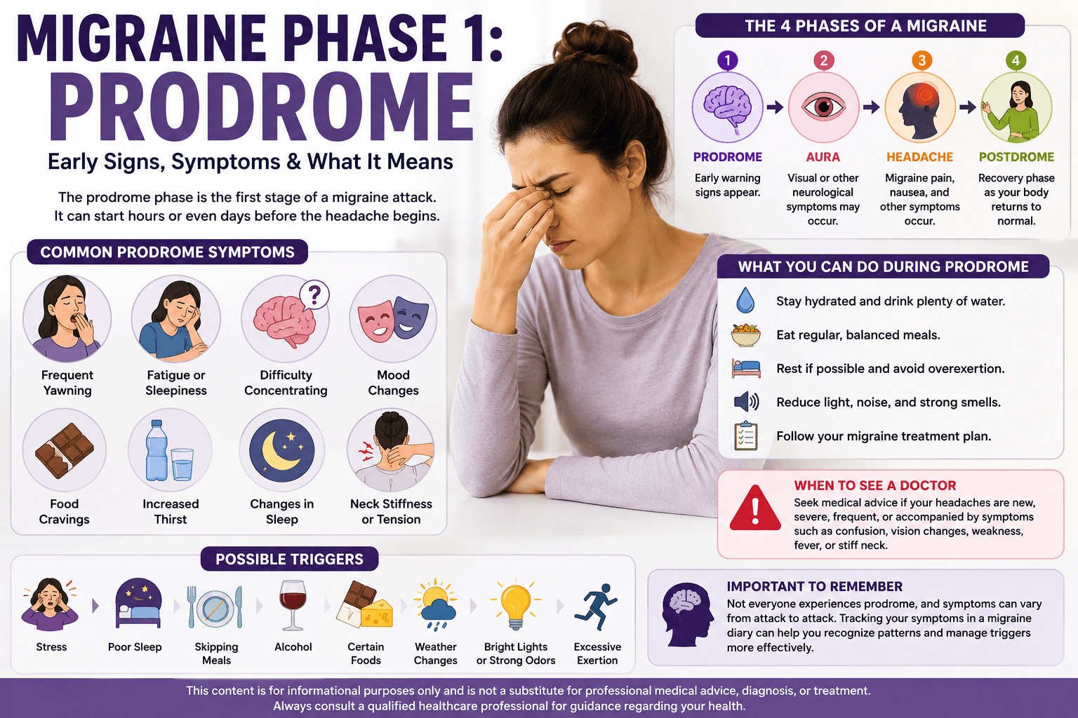 Migraine Phase 1 prodrome